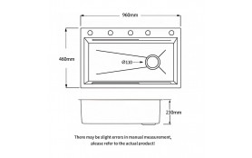 Teknolojik Akıllı Eviye 100*46 cm Full Versiyon